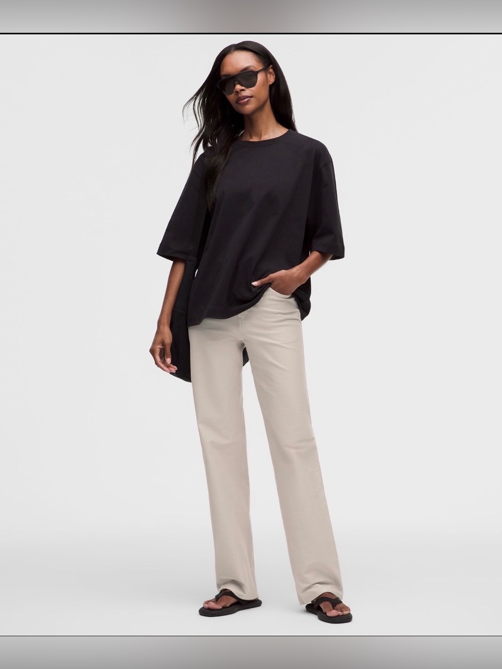 Lululemon Easy Five Mid Rise Relaxed Straight Pant Regular NWT